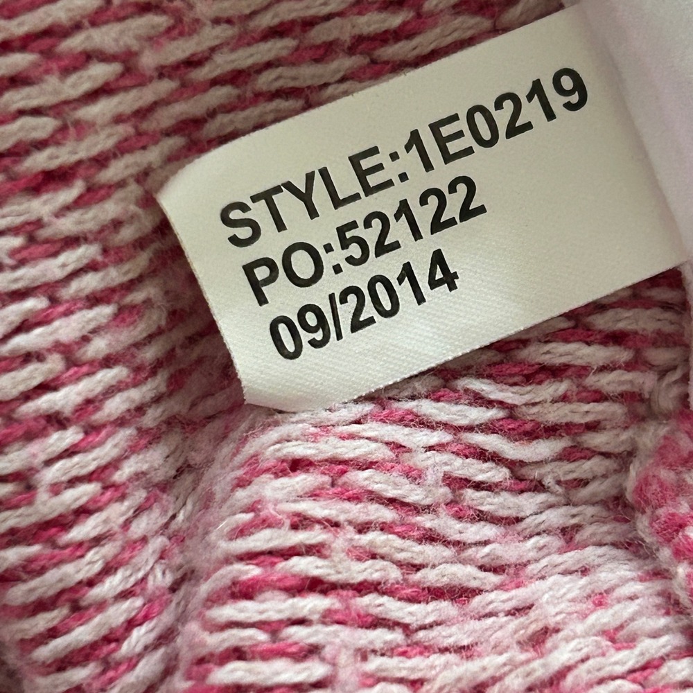 Vineyard Vines by Shep & Ian Pink Two-Tone Pattern Weave Textured Quarter Zip L - Picture 9 of 9